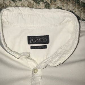 Jack & Jones white button-up shirt. 100 % cotton.